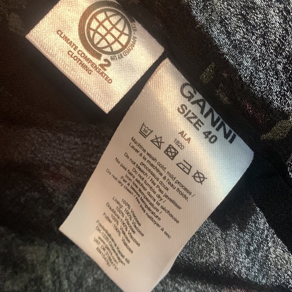 Ganni Georgette Wrap Top - Elm Floral - Picture 4 of 8